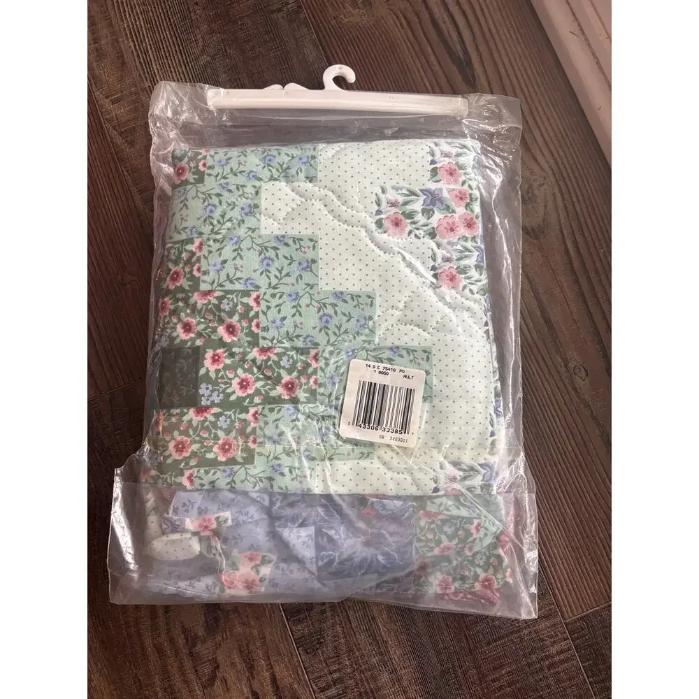 New Vintage Retro 90's Cannon Patchwork Quilt Sham Twin Grannycore Comforter